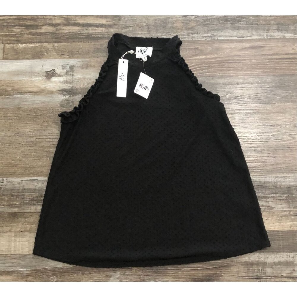Who Wear What When Where Small Black Nordstrom Sleeveless Shirt New